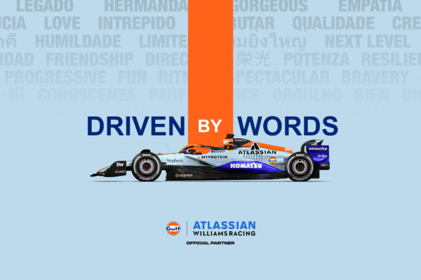 Atlassian Williams Racing and Gulf Oil International reveal new "Driven by Words" livery for the F1 São Paulo GP