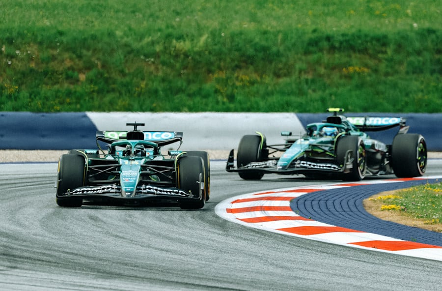 Aston Martin F1 drivers in the Austrian GP weekend
