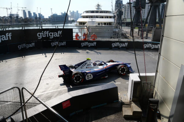 Wehrlein driving ahead of Formula E Qualifying in London