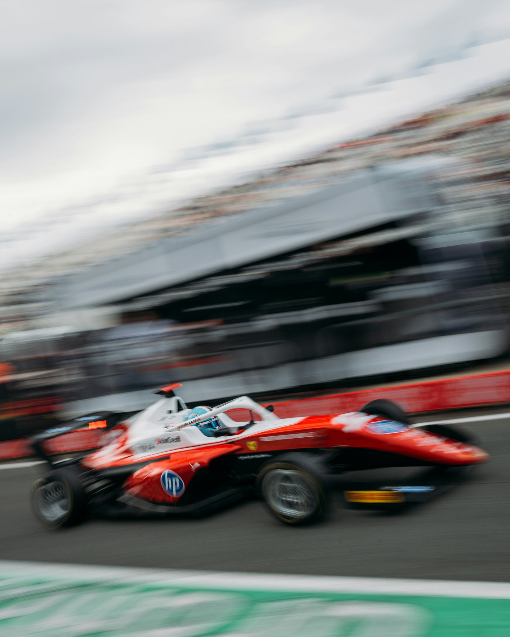Ferrari-backed Alba Larsen during the 2026 F1 Academy Zandvoort round at the Dutch GP.
