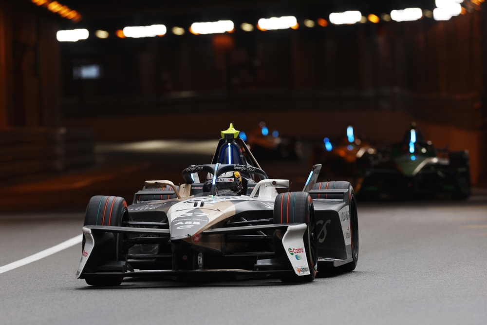 Cassidy racing during the Monaco E-Prix