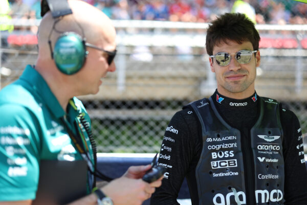 Aston Martin's Lance Stroll during the 2026 F1 Barcelona-Catalunya GP
