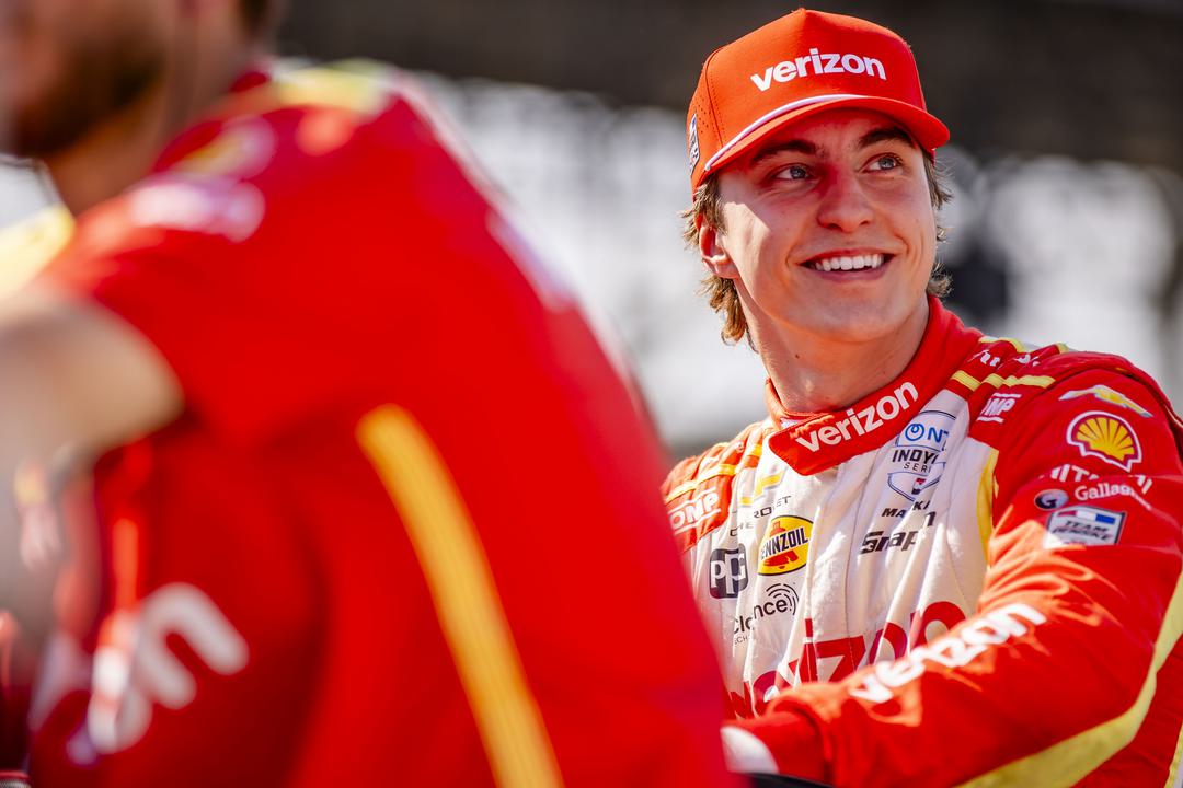 Penske driver David Malukas ahead of the Indy 500
