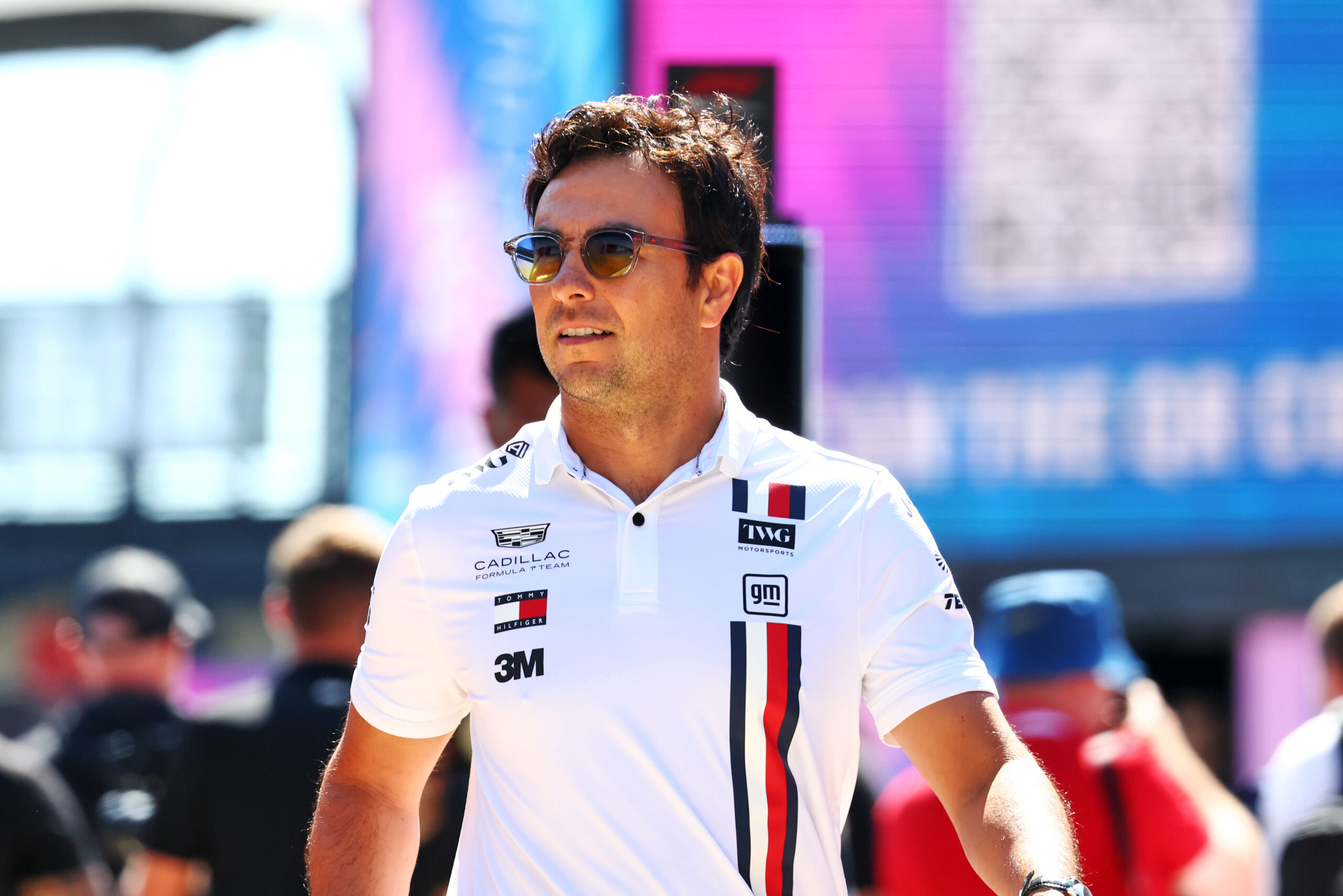 Sergio Perez speaks on pace improvement at the 2026 F1 British GP. He talks of expectations for Cadillac ahead of summer break.