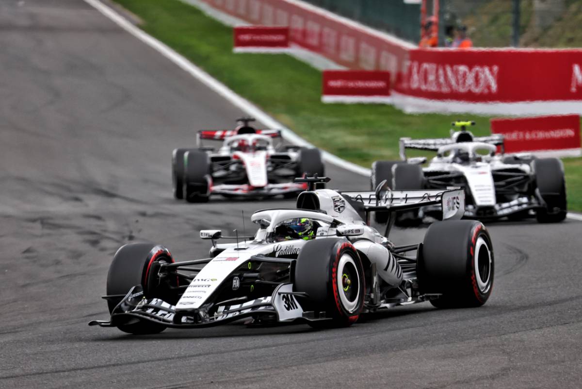 Sergio Perez for the Cadillac F1 Team at the 2026 F1 Belgian GP.