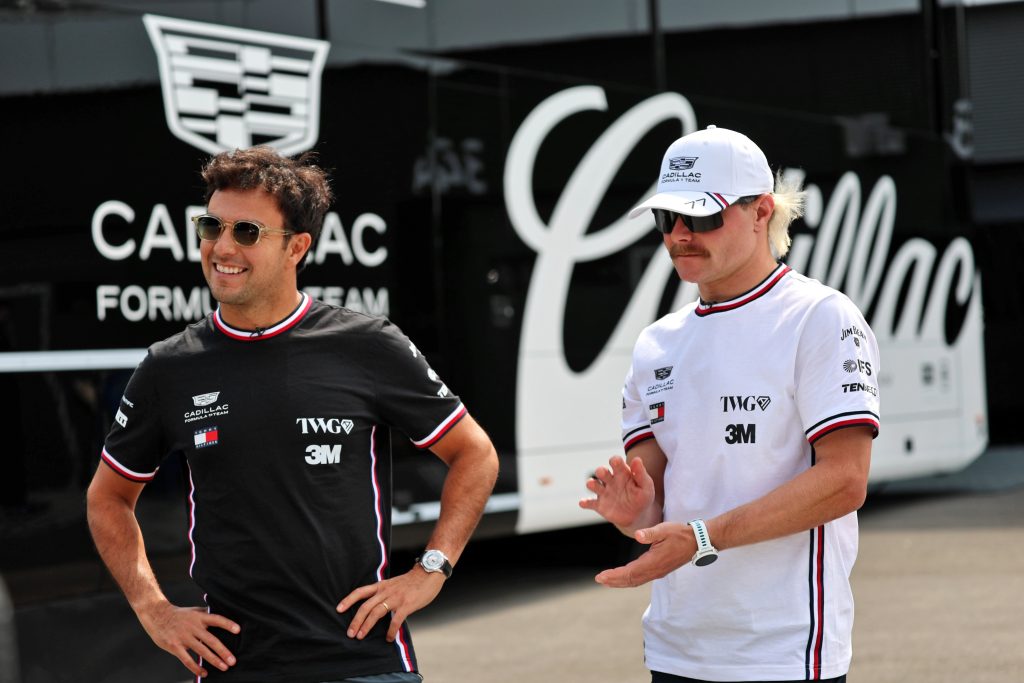 Sergio Pérez and Valtteri Bottas discuss Cadillac's choice to start the 2026 F1 race in Malaysia on slick tyres and then opt for a split strategy