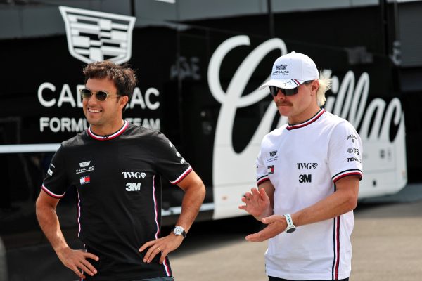 Sergio Pérez and Valtteri Bottas discuss Cadillac's choice to start the 2026 F1 race in Malaysia on slick tyres and then opt for a split strategy