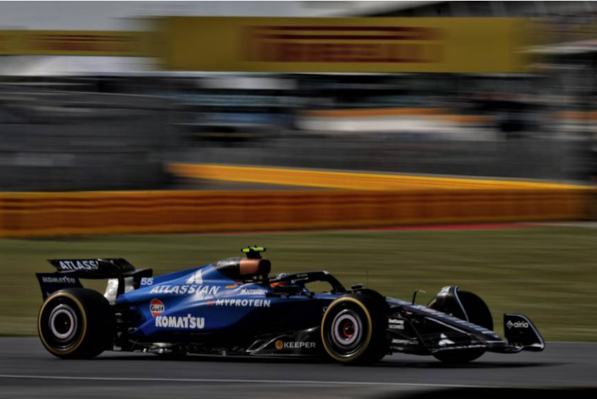 Carlos Sainz racing Canadian GP 2025