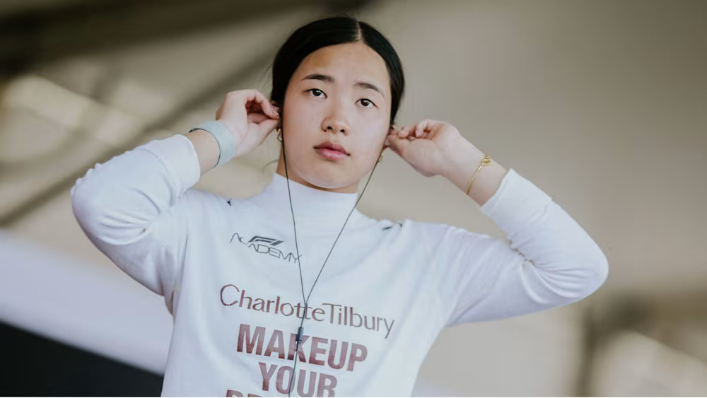 Chole Chong for Rodin Motorsport, backed by Charlotte Tilbury at the 2025 F1 Academy Shanghai GP