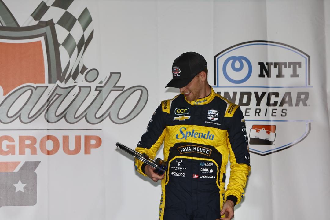 Denmark's Christian Rasmussen had a memorable day at Gateway in St. Louis on Sunday as he finished P3 to secure his first podium in the IndyCar series.