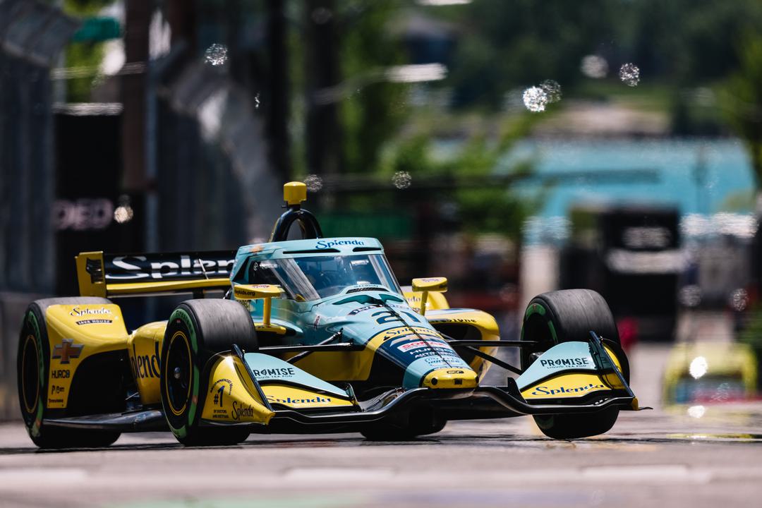 IndyCar driver Christian Rasmussen discusses working relationship with teammate Alexander Rossi.