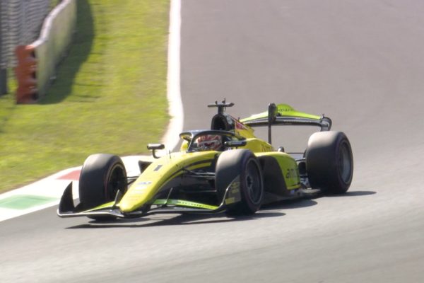 Invicta Racing's Rafael Câmara takes his fifth pole position of the 2026 F2 season during Qualifying at the Italian GP.