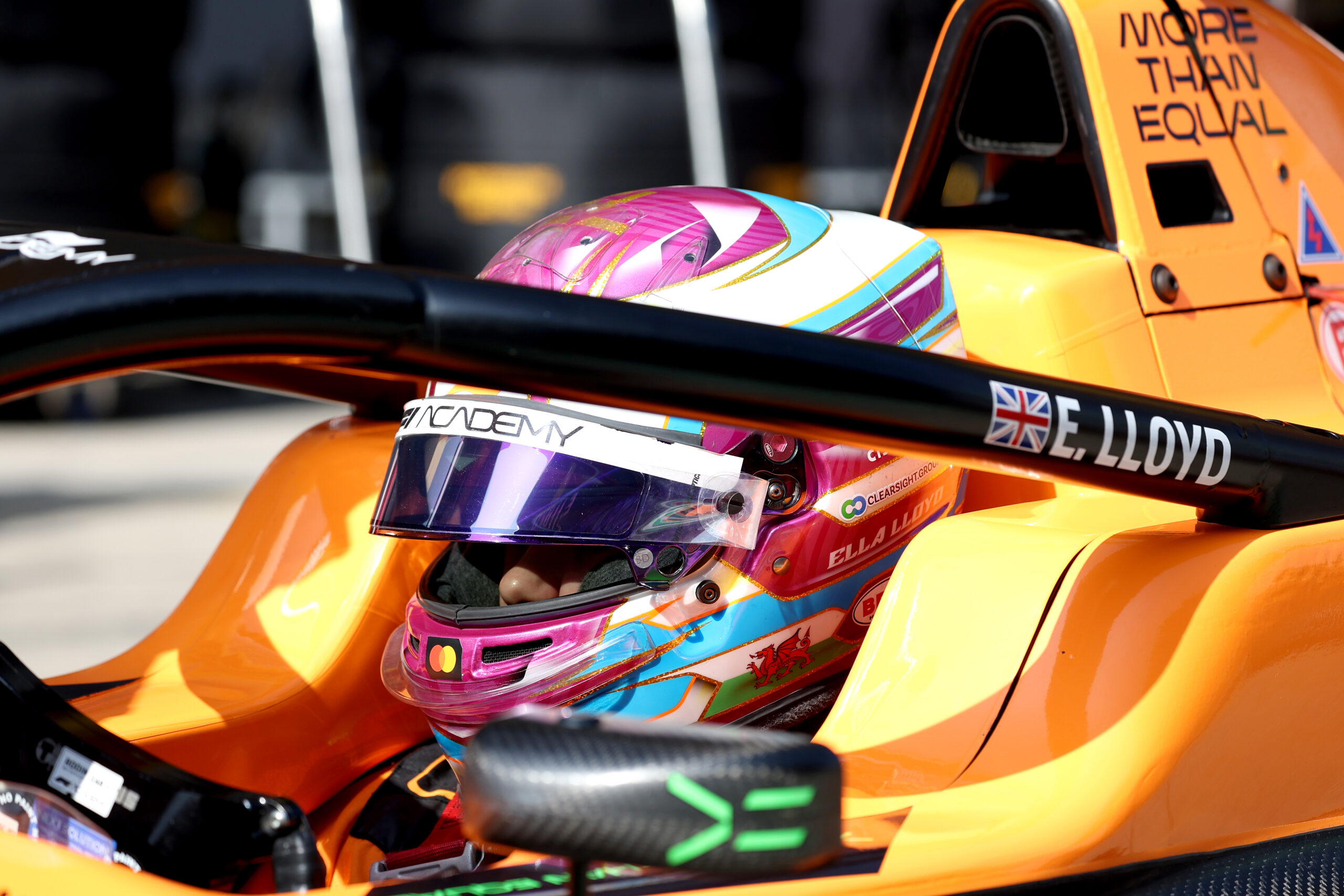 McLaren-backed Ella Lloyd during the 2026 F1 Academy Chinese GP.