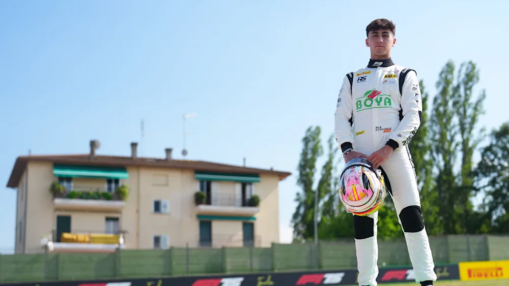 Campos Racing's Mari Boya in the 2025 F3 Championship