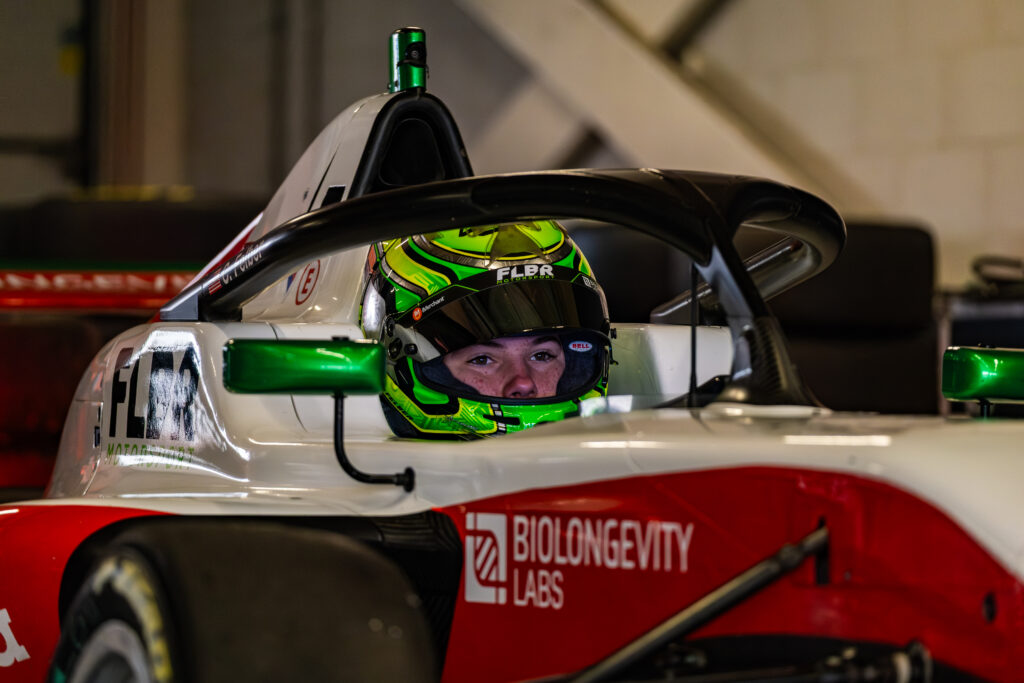 Cash Felber in single-seater car ahead of motorsport test