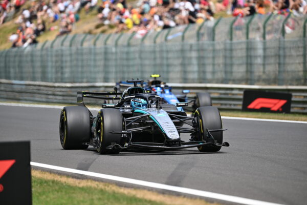 Mercedes remains optimistic after tricky Friday at 2026 F1 Belgian GP George Russell at the 2026 F1 Belgian GP for Mercedes on Friday, Free Practice
