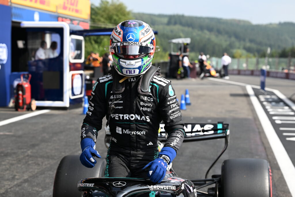 Mercedes driver Kimi Antonelli claims pole position in Qualifying for the 2026 F1 Belgian GP despite early session struggles.