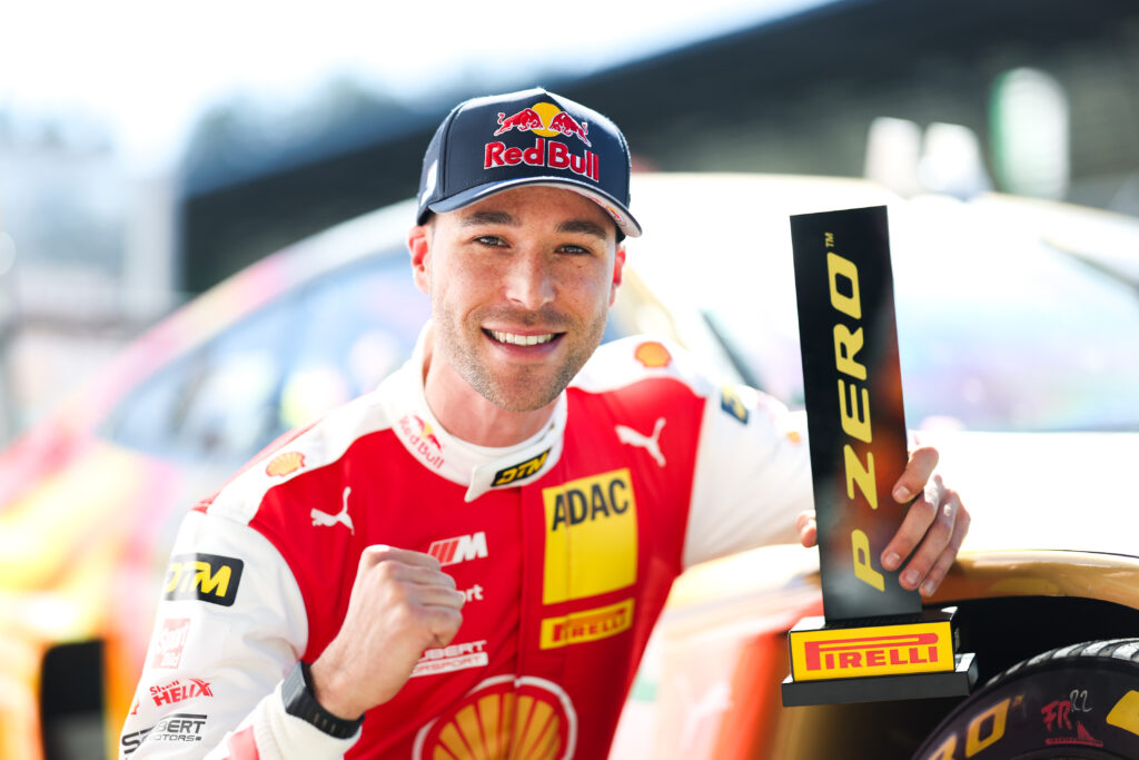 Five DTM drivers stand out after Red Bull Ring, with Engel leading as Auer, Wittmann, Preining and van der Linde chase.