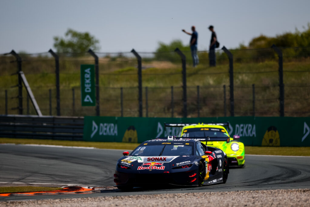 ABT builds 2026 DTM momentum at Zandvoort as Engstler and Mapelli score points with Lamborghini after strong Race 2 progress.
