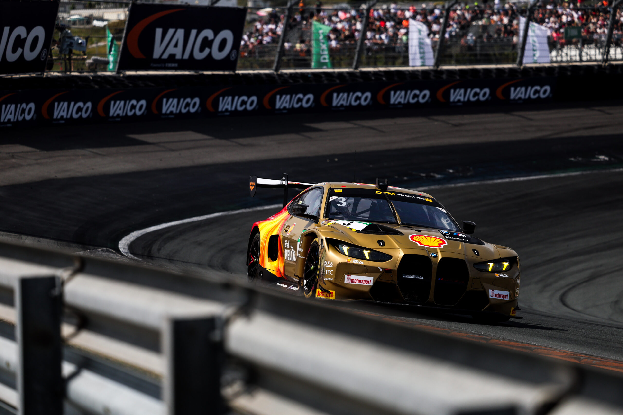 Kelvin van der Linde claimed pole in DTM Qualifying 2 at Zandvoort, ahead of Thierry Vermeulen and Luca Engstler.