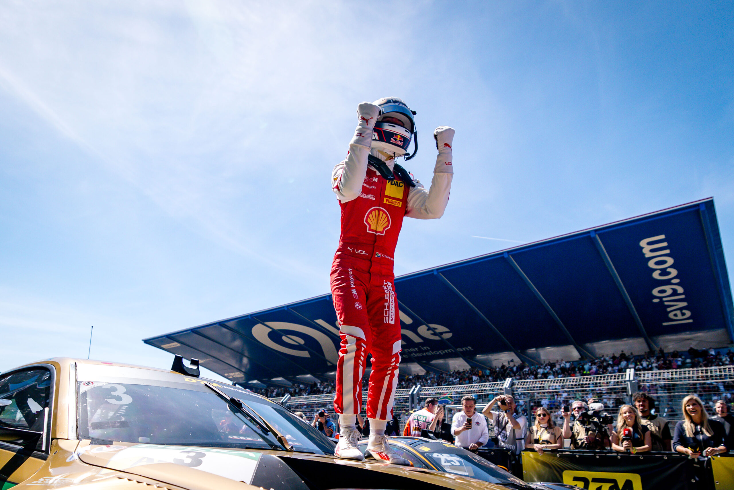Van der Linde wins chaotic DTM Race 2 at Zandvoort as Dörr claims maiden podium and Engel retakes championship lead