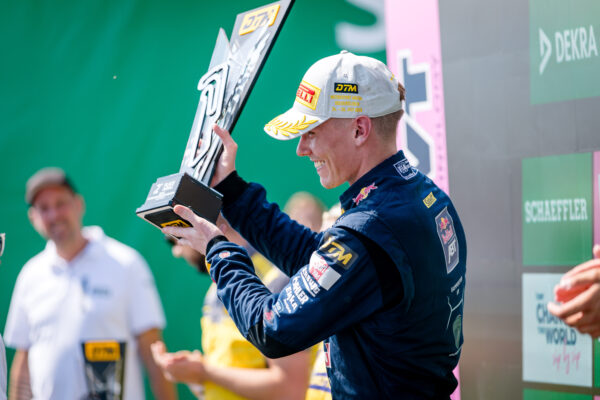 Engstler reflects on his Oschersleben Race 1 podium, ABT’s progress and the development of Lamborghini’s new Temerario GT3 in the DTM
