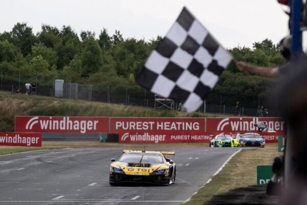 Mirko Bortolotti won DTM Race 2 at Oschersleben, delivering the first global victory for Lamborghini’s new Temerario GT3.