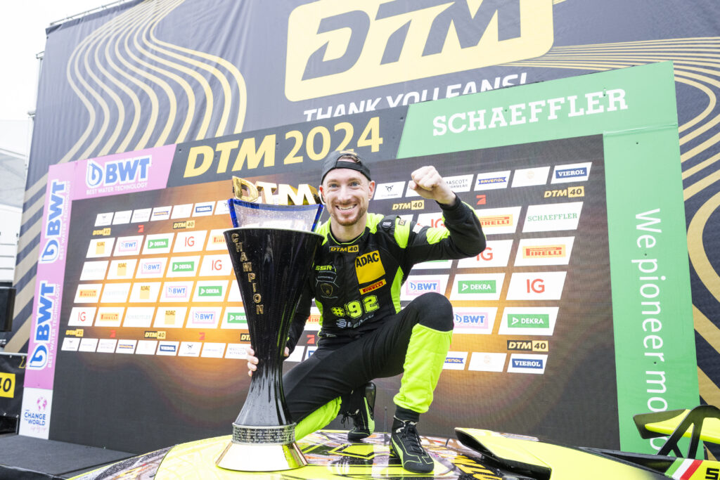 Mirko Bortolotti after winning the DTM Championship in 2024