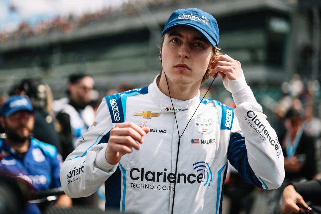 David Malukas preparing for the 2025 Indy 500 race.