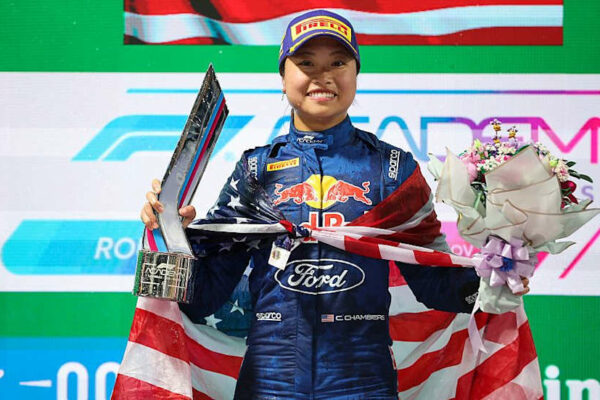 Chloe Chambers reigned victorious in Las Vegas despite her crushed F1 Academy title hopes