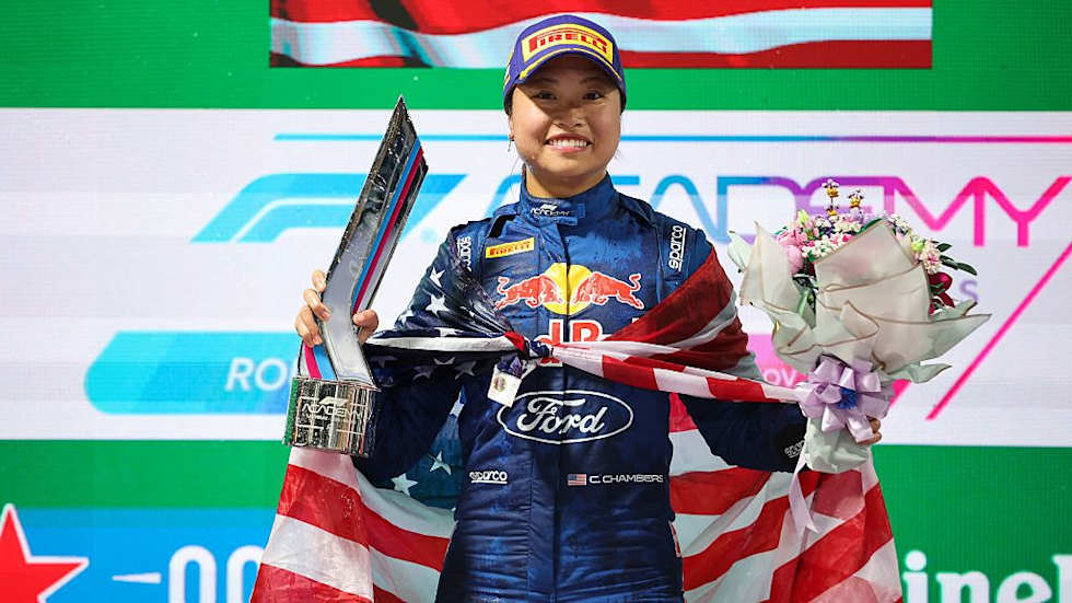 Chloe Chambers reigned victorious in Las Vegas despite her crushed F1 Academy title hopes