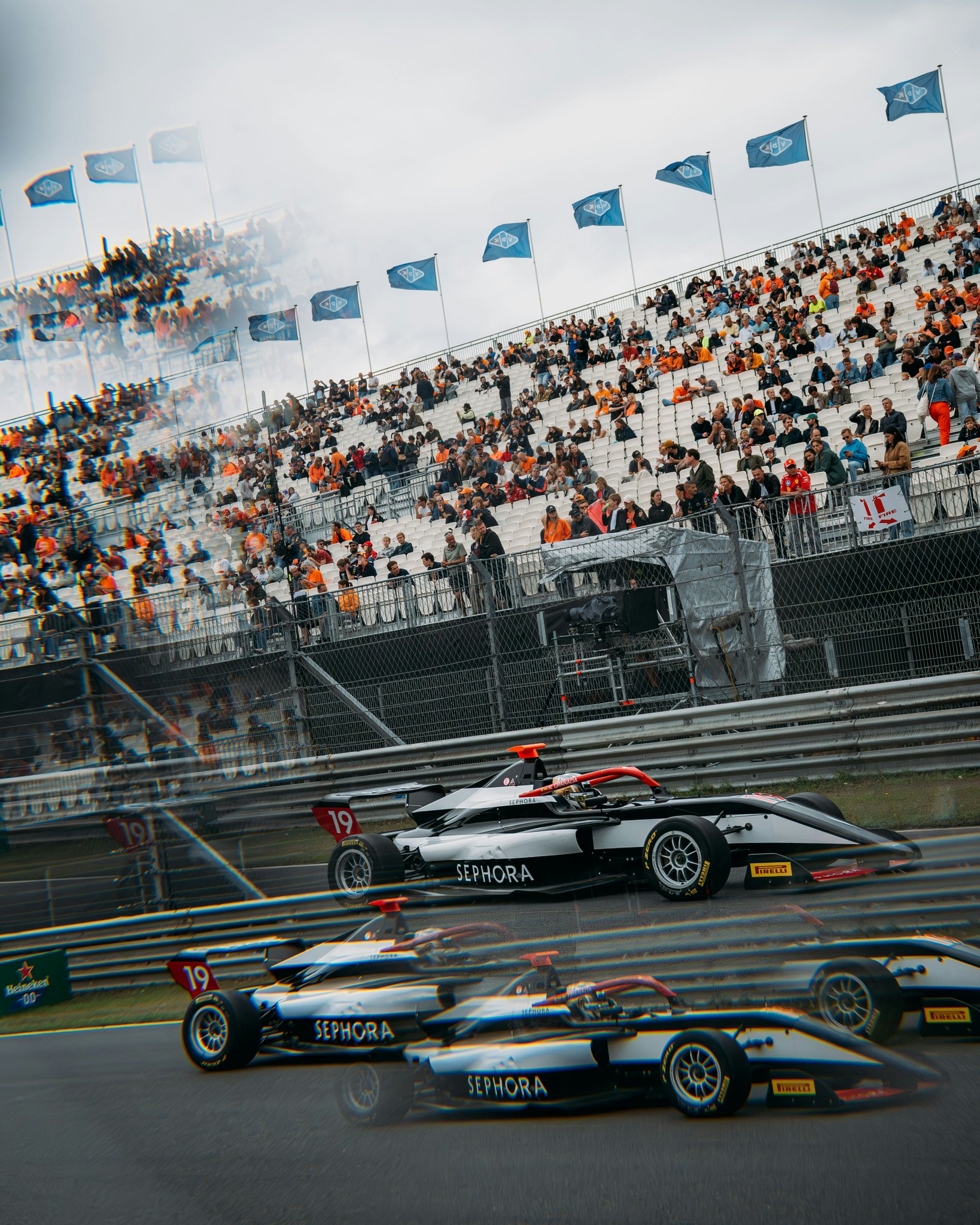 Sephora-backed Natalia Granada during the 2026 F1 Academy Zandvoort Round at the Dutch GP.