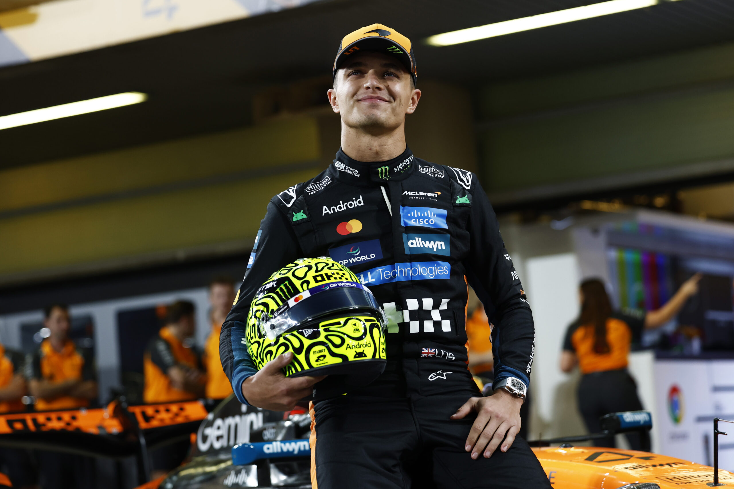 Lando Norris F1 Abu Dhabi GP in the fight for his first World Drivers' Championship with McLaren.