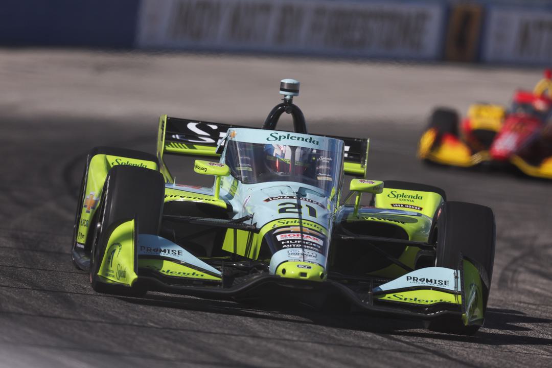 rasmussen racing in the IndyCar race at Milwaukee
