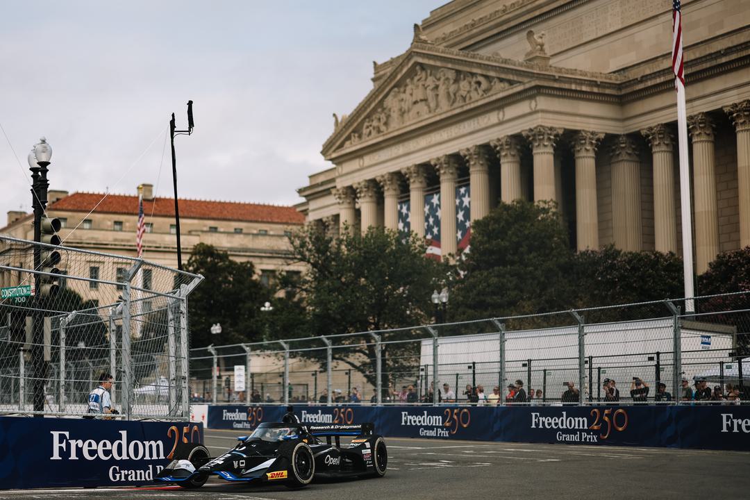 Alex Palou driving ahead of IndyCar Qualifying in Washington