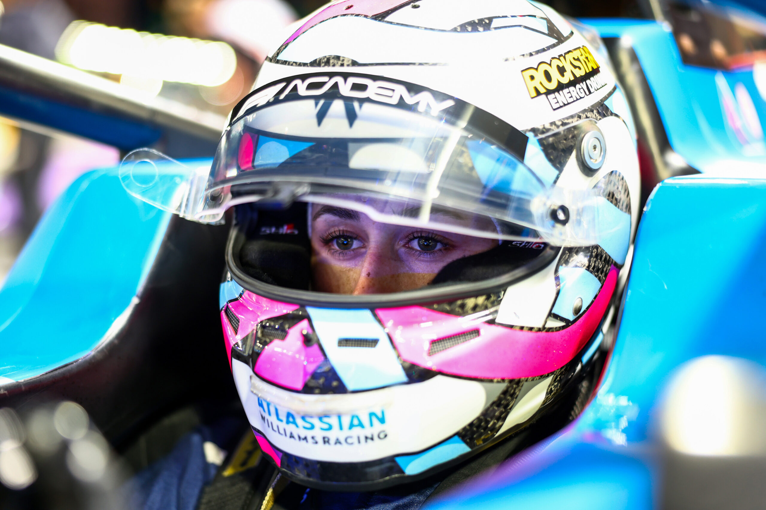 Lia Block during the 2025 F1 Academy season.