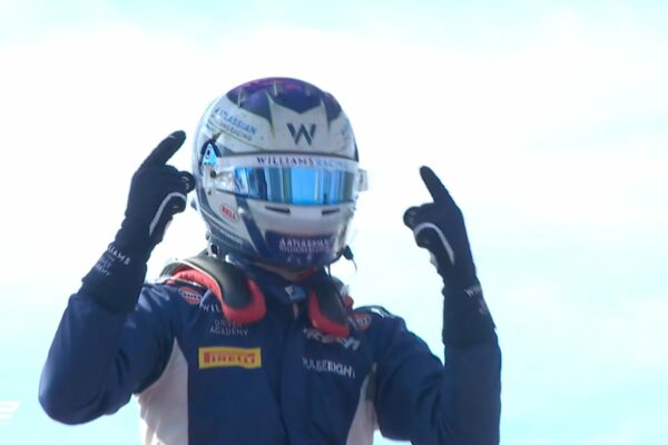 F2 Monza Feature Race winner Luke Browning