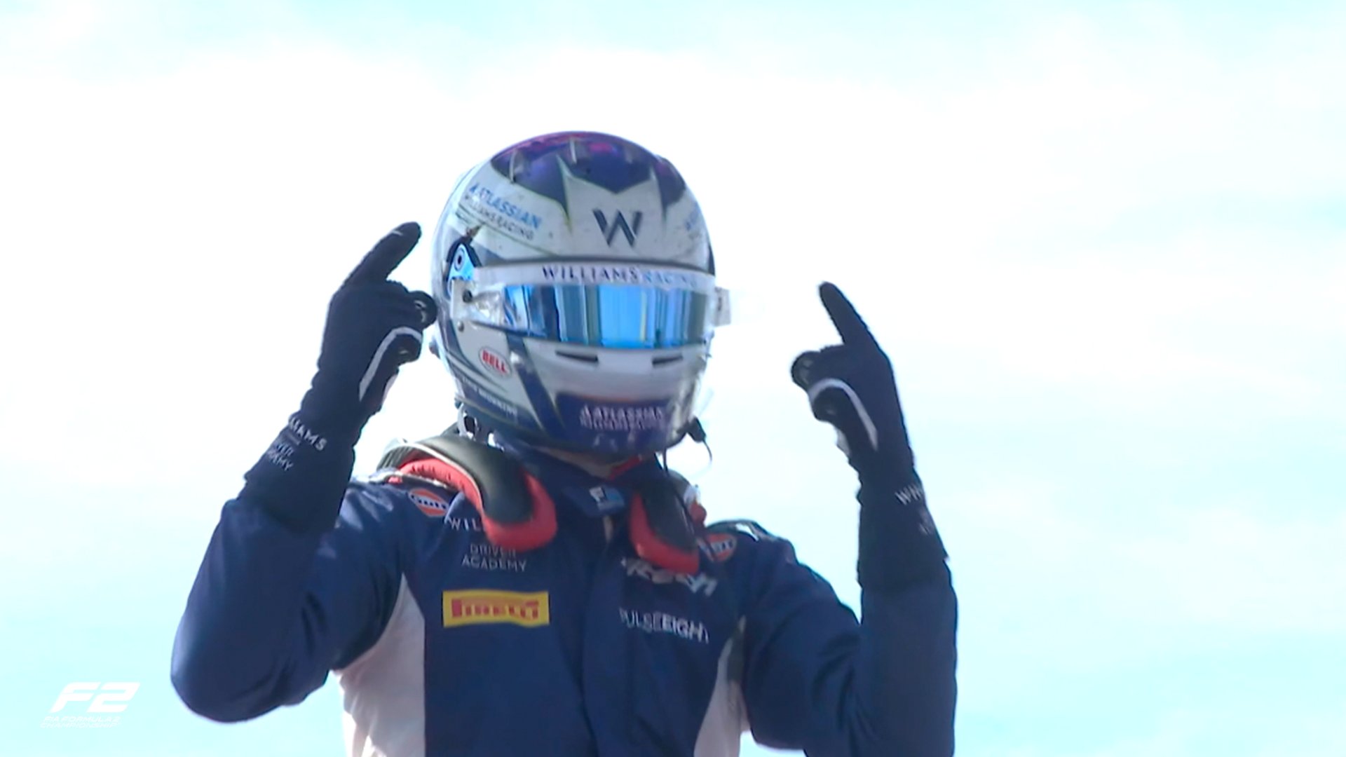 F2 Monza Feature Race winner Luke Browning