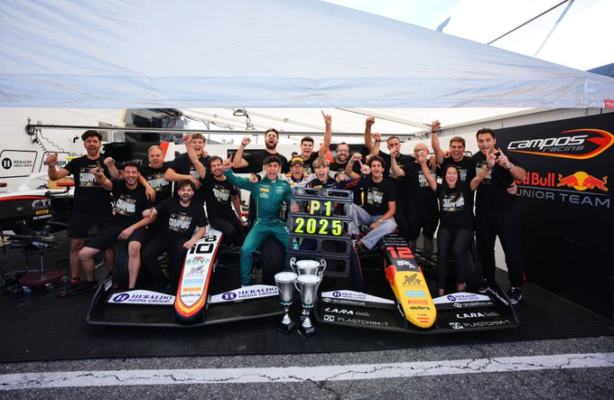 Campos Racing - 2025 F3 Teams' Championship winner after Italian GP Feature Race