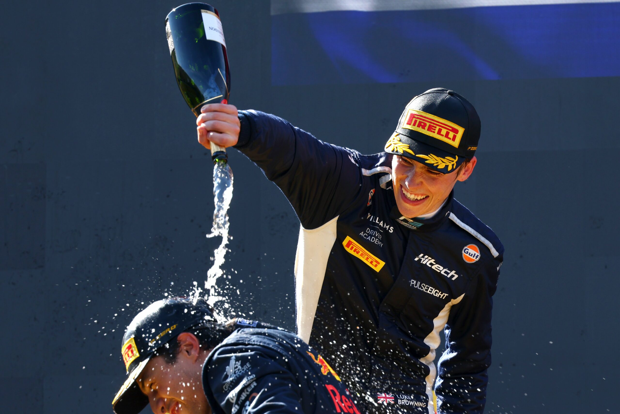 Luke Browning, P1, Podium, F2 Feature Race Monza, 2025 Italian GP