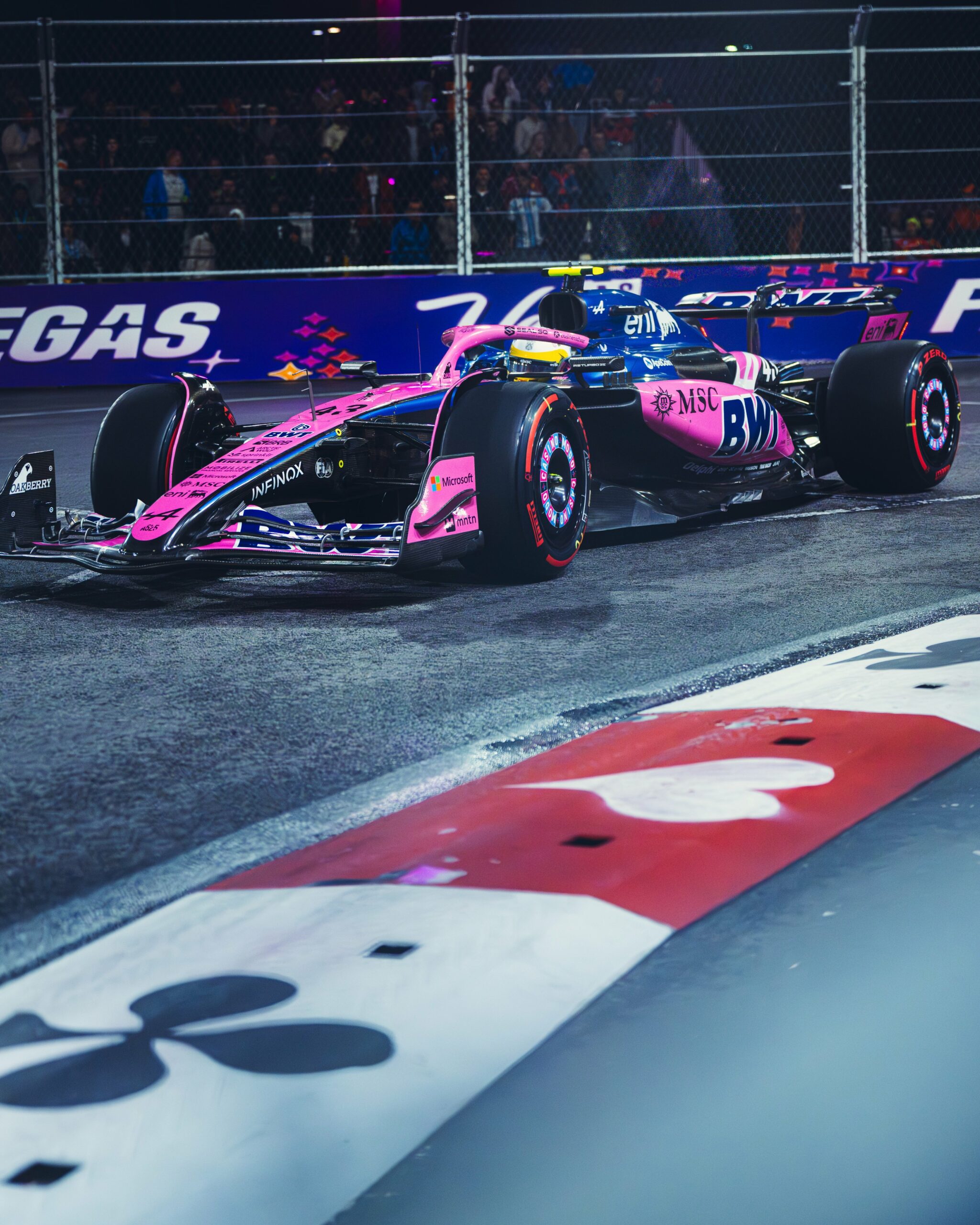 Colapinto at the F1 Las Vegas GP | Photo Credit: Alpine on X