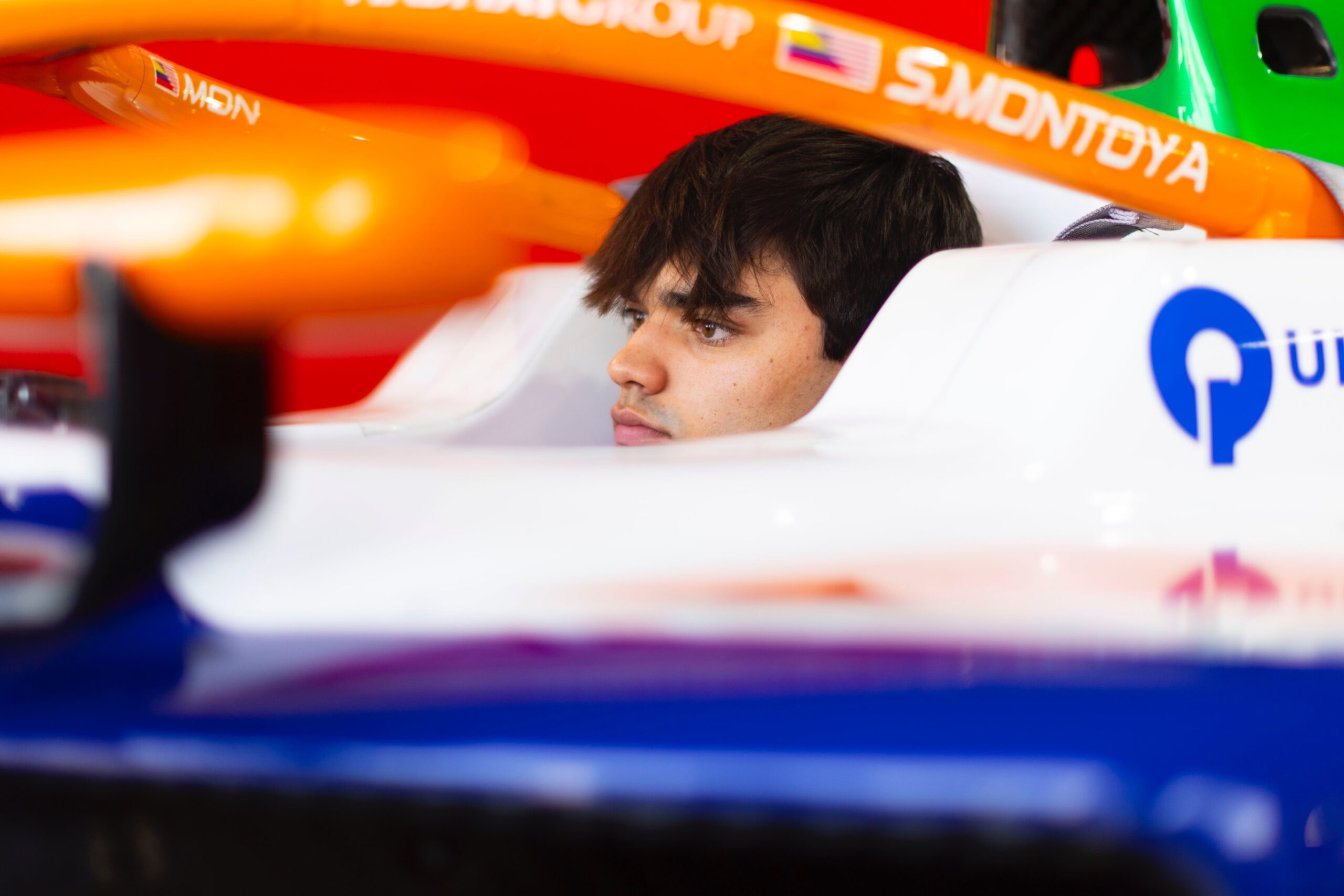 Sebastián Montoya PREMA Racing F2 2026 car on track during Formula 2 session