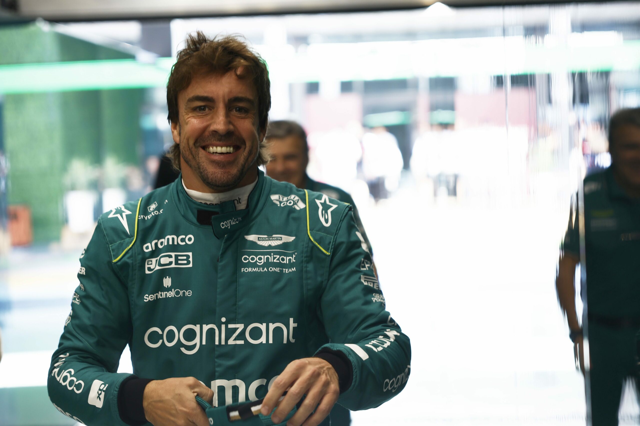 Two time F1 Champion Fernando Alonso during the 2025 Azerbaijan GP