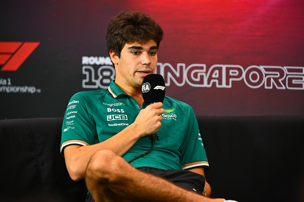 Aramco Aston Martin's Lance Stroll previews the F1 Singapore GP, after heat hazard declared
