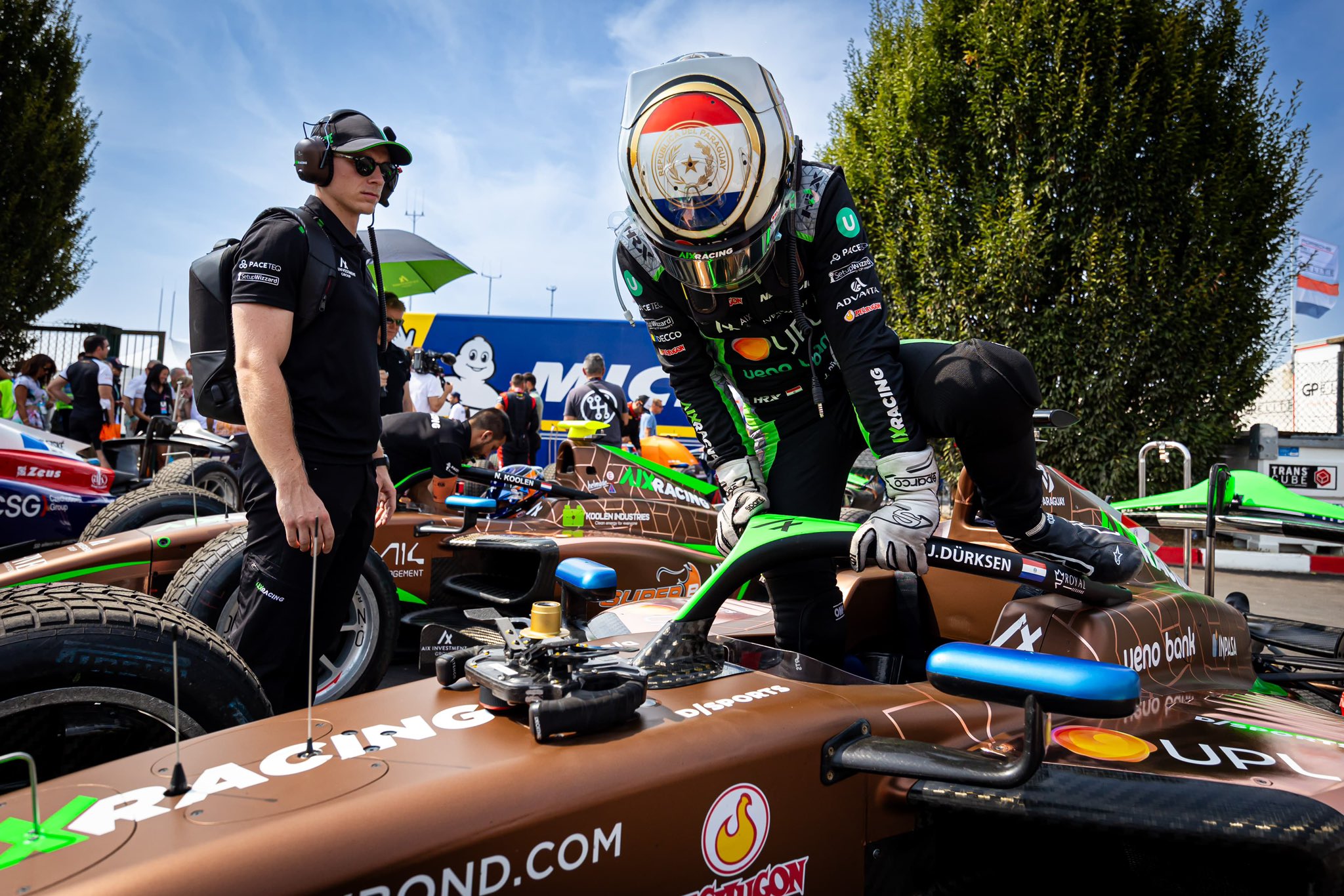 Joshua Duerksen at the 2024 F2 Monza GP with AIX Racing