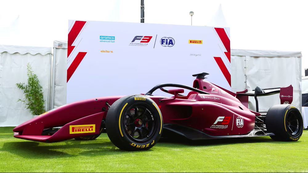 The new 2025 F3 car which uses more sustainable fuel