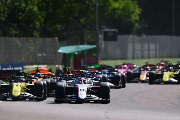 FIA F2 racing at Imola GP for the Feature Race.
