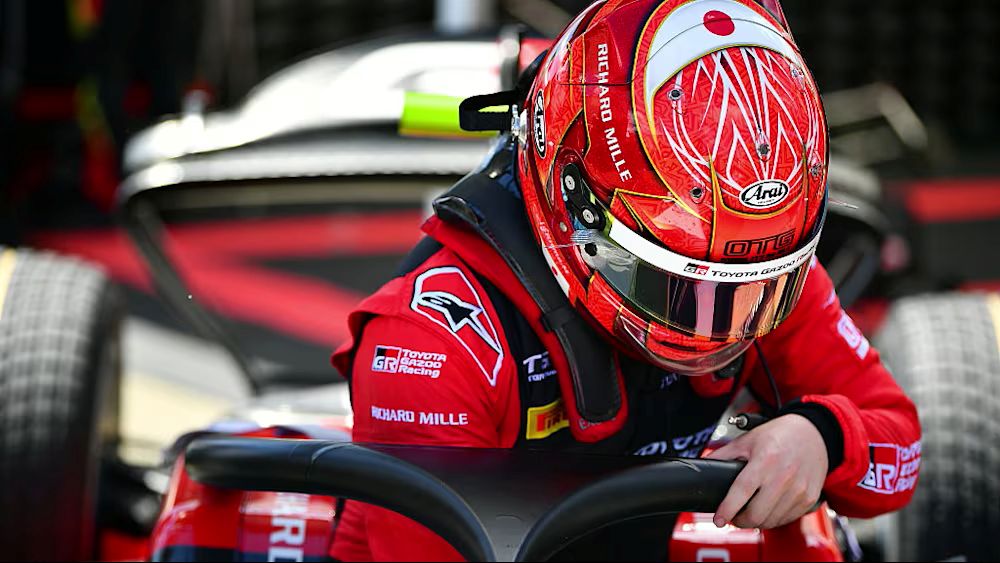 Ritomo Miyata of ART Grand Prix competing in the 2025 F2 season
