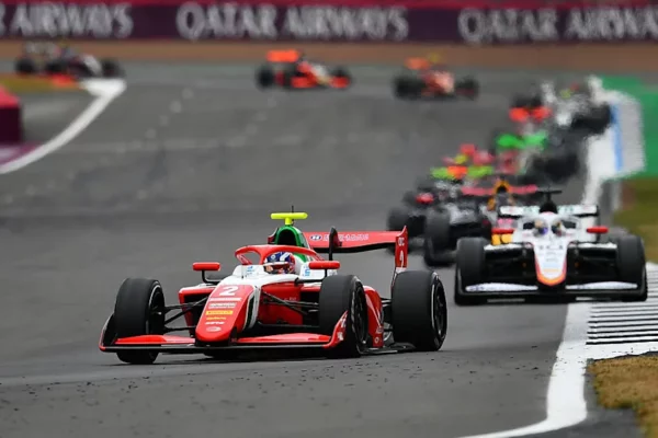 Noel León at the 2025 F3 Sprint Race at the British GP.