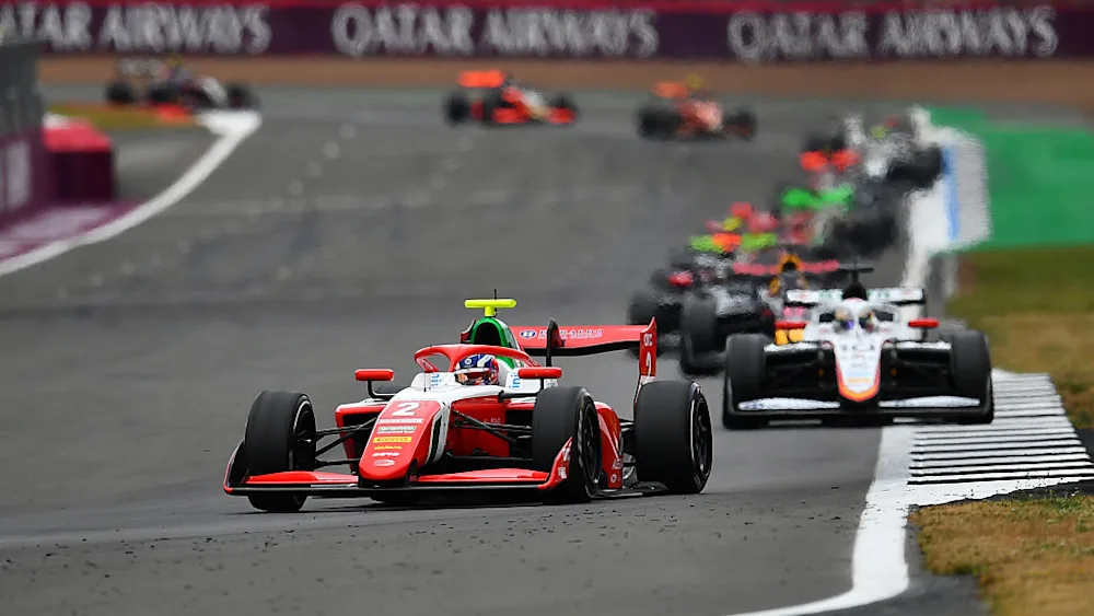 Noel León at the 2025 F3 Sprint Race at the British GP.